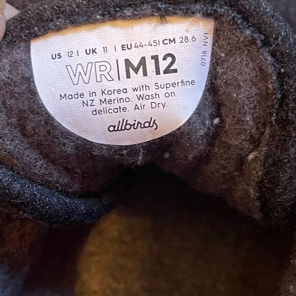 Allbirds Merino wool runner shoes sz 12 - Picture 5 of 7